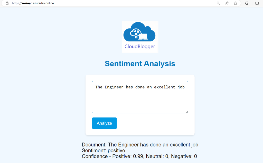 Azure AI Services Final Web UI