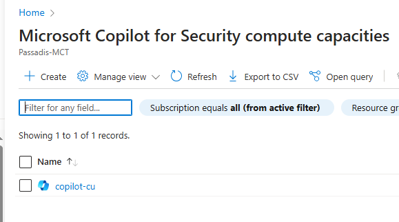 Security Copilot diagram Azure Initialization