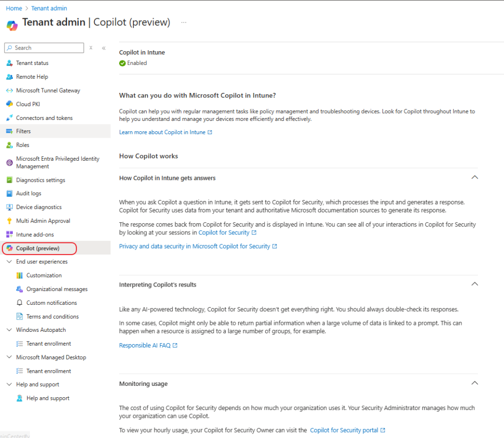 Copilot for Security Intune