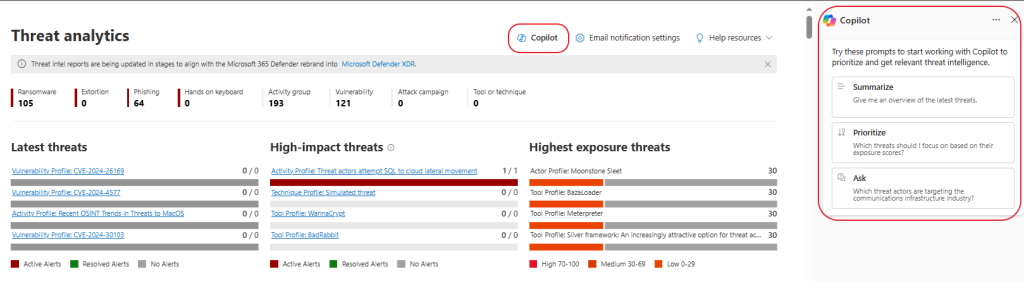 Copilot for Security example