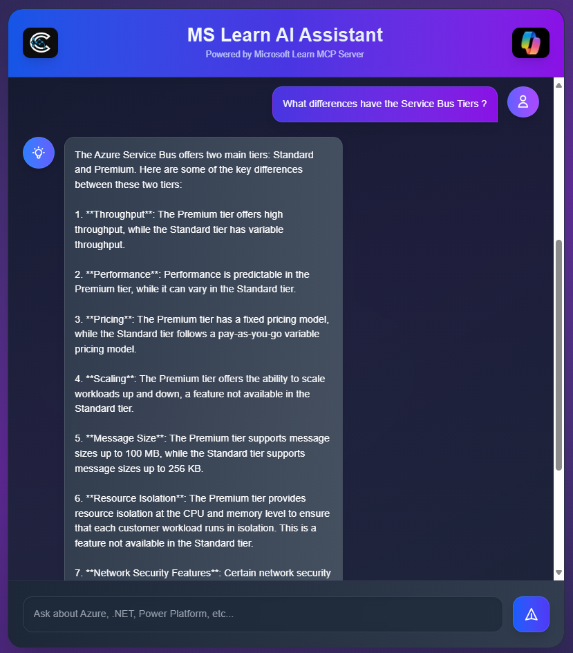 AI Assistant for MS Docs MCP